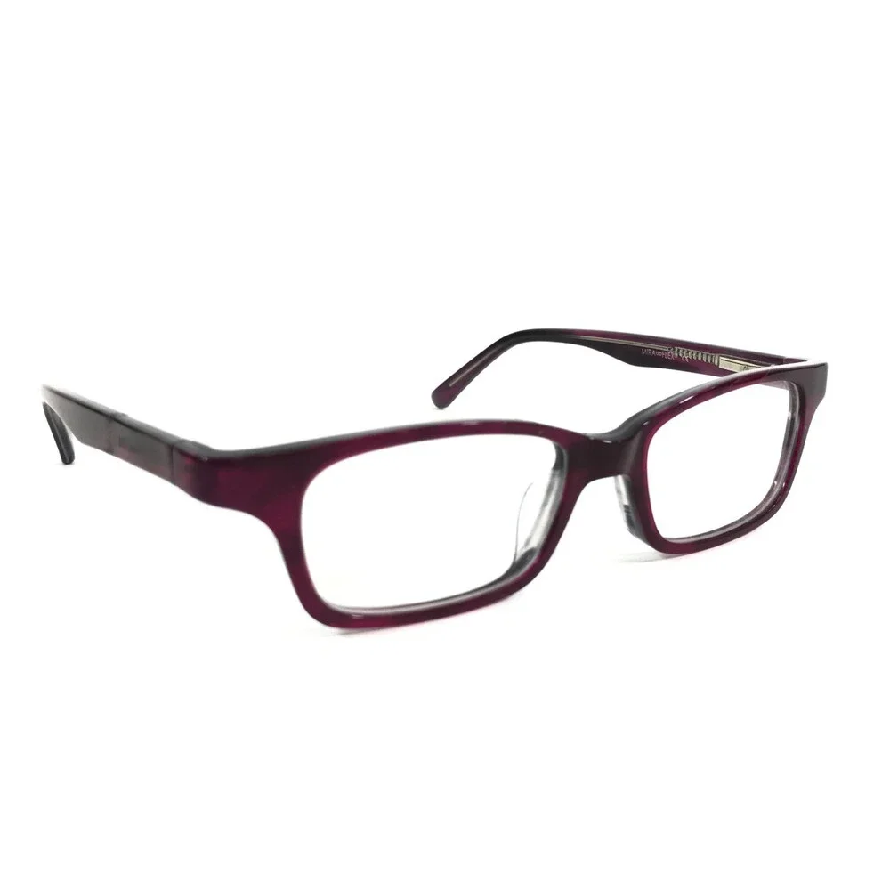Miraflex Kids Eyeglasses Frame YAMI C.5 Purple Gray Rectangle Full Rim 47-17-130